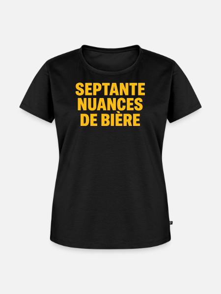 Siebzig Schattierungen Bier - Frauen Premium Bio T-Shirt - Schwarz