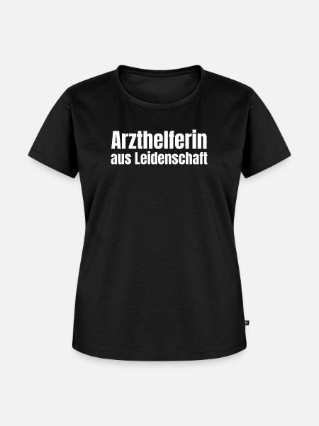 Arzthelferin aus Leidenschaft MFA Geschenk - Frauen Premium Bio T-Shirt - Schwarz