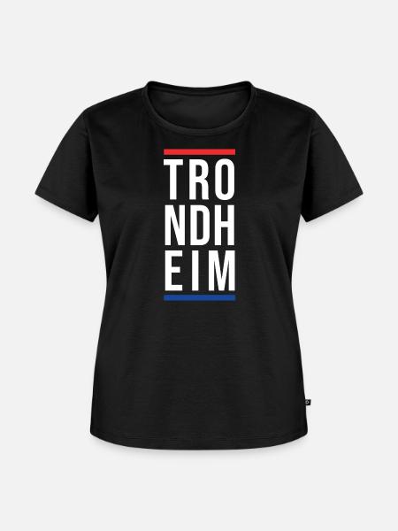 Stadt Trondheim - Frauen Premium Bio T-Shirt - Schwarz