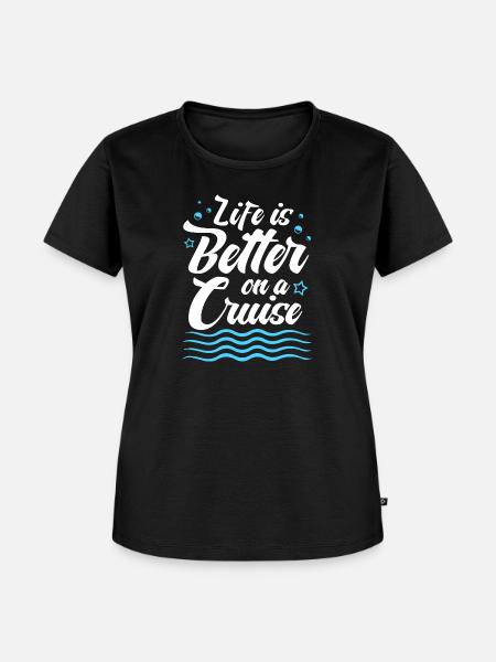 Kreuzfahrtschiff Kreuzfahrt - Frauen Premium Bio T-Shirt - Schwarz