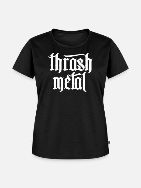 Thrash Metall - Frauen Premium Bio T-Shirt - Schwarz