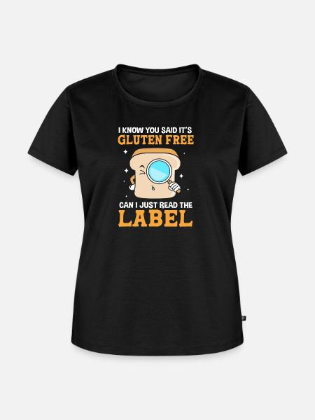 Glutenfrei - Frauen Premium Bio T-Shirt - Schwarz
