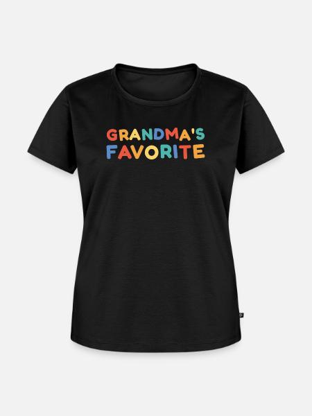 Omas Lieblings - Frauen Premium Bio T-Shirt - Schwarz