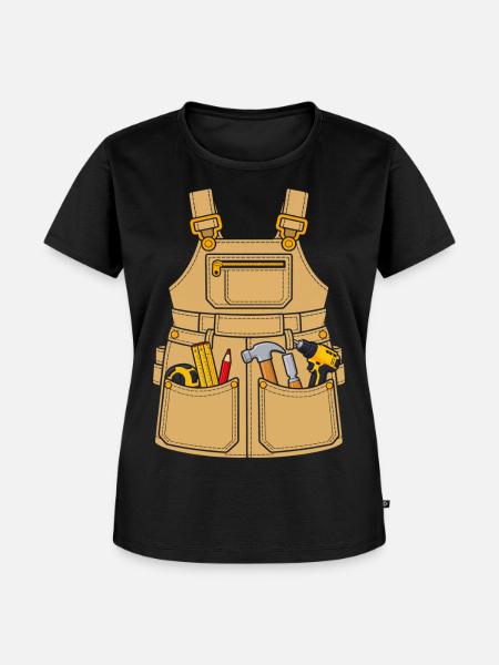 Zimmermann Werkzeugschürze - Frauen Premium Bio T-Shirt - Schwarz