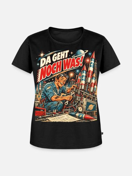 Da geht noch was – Feuerwerk - Frauen Premium Bio T-Shirt - Schwarz