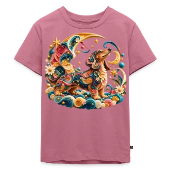 Kinder-Bio-Premium-Shirt mit magischem Dackelmotiv