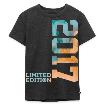 9. GEBURTSTAG LIMITED EDITION 2017 - Kinder Premium Bio T-Shirt - Anthrazit meliert - Vorne - Mikhail (115cm)