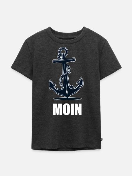 Moin Anker - Kinder Premium Bio T-Shirt - Anthrazit meliert