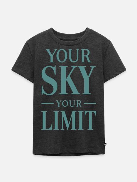 Your Sky Your Limit - Kinder Premium Bio T-Shirt - Anthrazit meliert