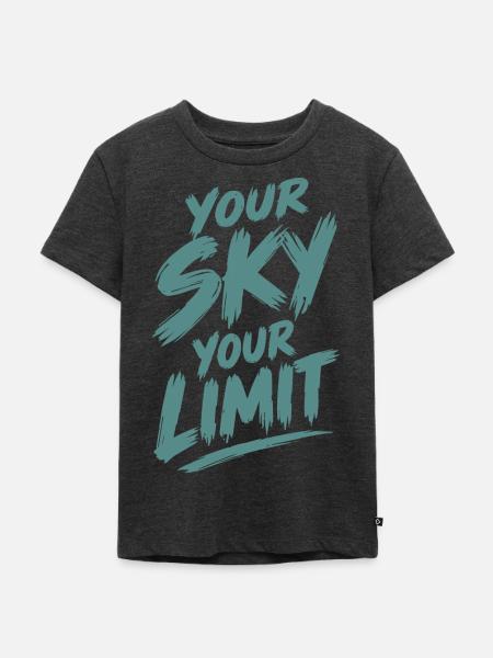 Your Sky Your Limit - Kinder Premium Bio T-Shirt - Anthrazit meliert