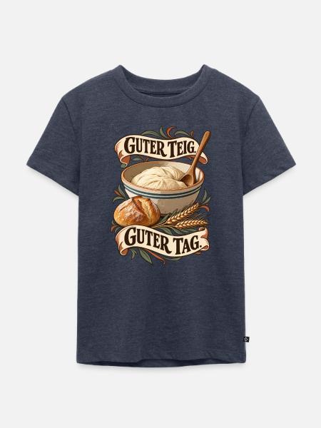 Guter Teig Brotbackkunst  - Kinder Premium Bio T-Shirt - Jeansblau 