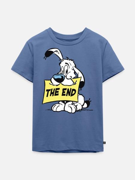Asterix & Obelix - Idefix 'The End' - Kinder Premium Bio T-Shirt - Taubenblau