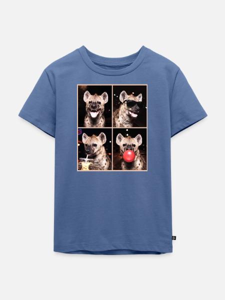 Hyänen Hyäne - Kinder Premium Bio T-Shirt - Taubenblau