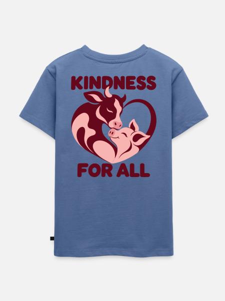 Kindness For All Animals - Kinder Premium Bio T-Shirt - Taubenblau