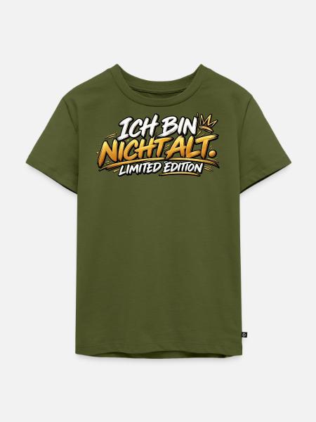 Ich bin nicht alt – Limited Edition - Kinder Premium Bio T-Shirt - Khaki