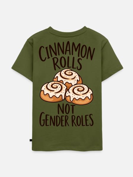 Cinnamon Rolls Not Gender Roles - Kinder Premium Bio T-Shirt - Khaki