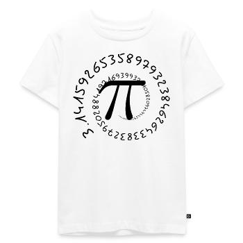 Pi - Mathematik - Kinder Premium Bio T-Shirt - Weiß - Vorne - Hailey (125cm)