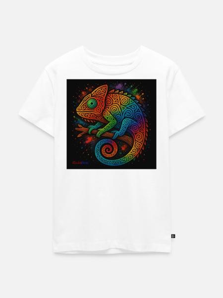 Regenbogen - Kinder Premium Bio T-Shirt - Weiß