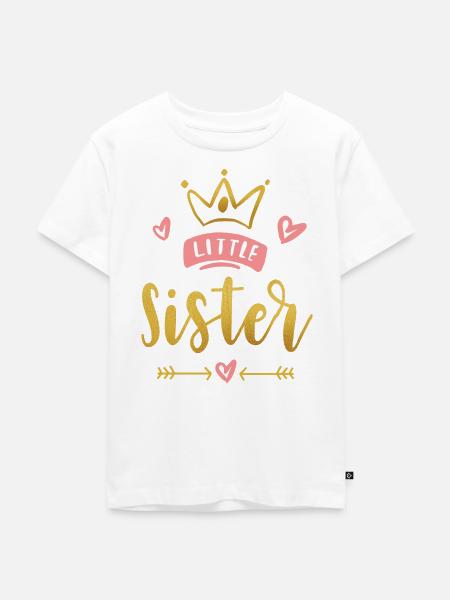 Little Sister Announcement – Baby & Kids Clothes - Kids Premium Organic T-Shirt - white