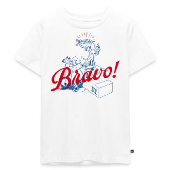 Asterix & Obelix Bravo! Charakterdesign - Kinder Premium Bio T-Shirt - Weiß - Vorne - Hailey (125cm)