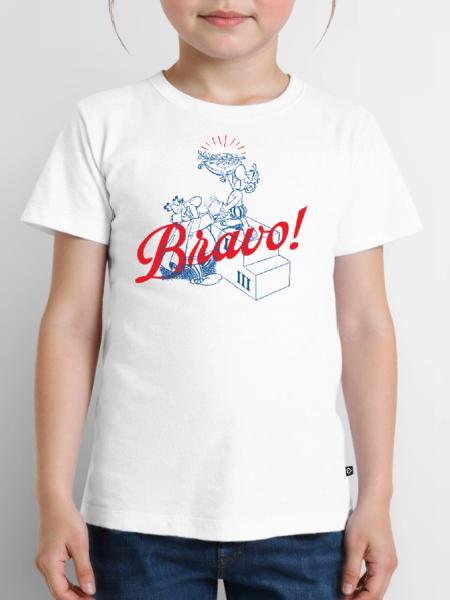 Asterix & Obelix Bravo! Charakterdesign - Kinder Premium Bio T-Shirt - Weiß - Vorne - Hailey (125cm)