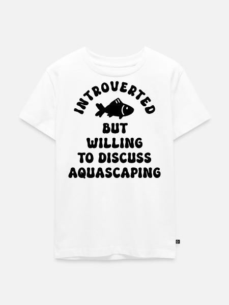 Aquarist Spruch Introvertiert - Kinder Premium Bio T-Shirt - Weiß