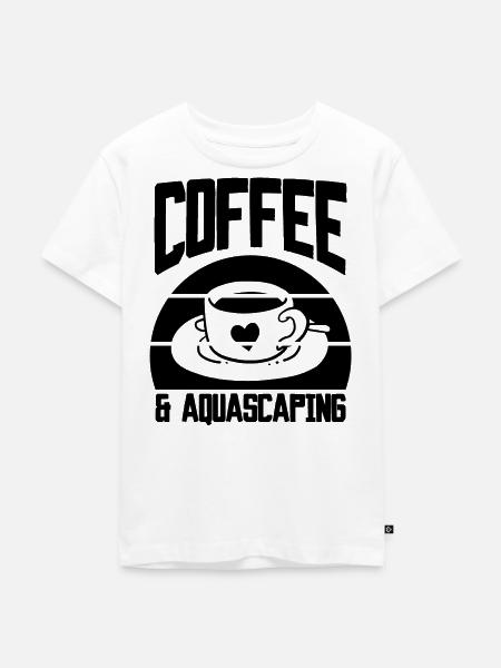 Coffee & Aquascaping - Kinder Premium Bio T-Shirt - Weiß