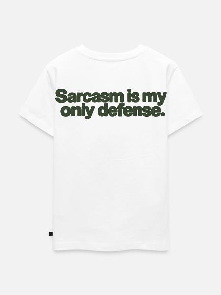 Sarcasm Is My Only Defense - Kinder Premium Bio T-Shirt - Weiß