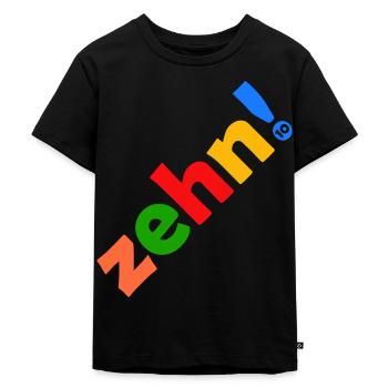ZEHN 10 JAHRE 10. GEBURTSTAG - Kinder Premium Bio T-Shirt - Schwarz - Vorne - Mikhail (115cm)