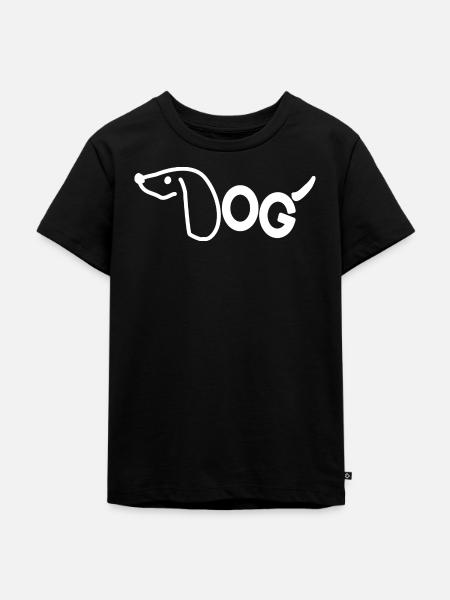 Hund Dackel Spruch - Kinder Premium Bio T-Shirt - Schwarz