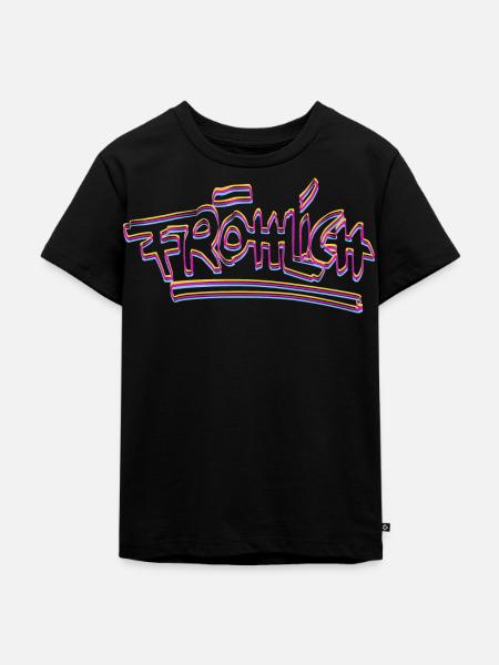 Fröhlich Neon Graffiti - Kinder Premium Bio T-Shirt - Schwarz