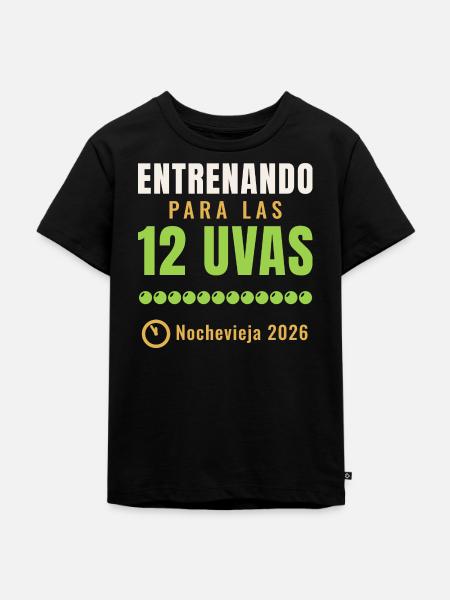 Training für die 12 Trauben - Kinder Premium Bio T-Shirt - Schwarz