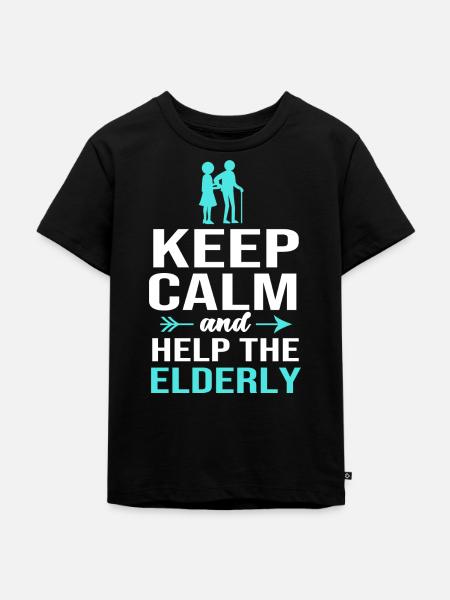 Altenheim Altenpflegerin Krankenpflegerin - Kinder Premium Bio T-Shirt - Schwarz
