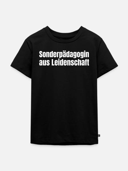 Sonderpädagogin aus Leidenschaft Schule Geschenk - Kinder Premium Bio T-Shirt - Schwarz