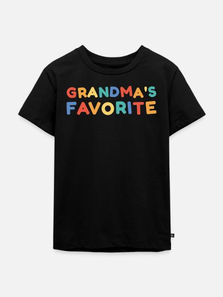 Omas Lieblings - Kinder Premium Bio T-Shirt - Schwarz