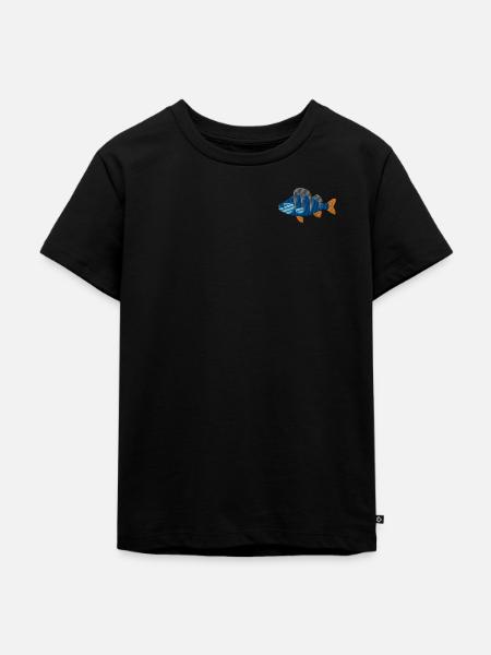 Barsch bestickt - Kinder Premium Bio T-Shirt - Schwarz