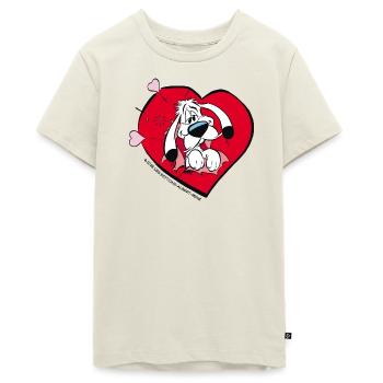 Asterix & Obelix - Idefix With Heart - Teenager Premium Organic T-Shirt - off white - Front - AI Model Teenager Male light (155cm)