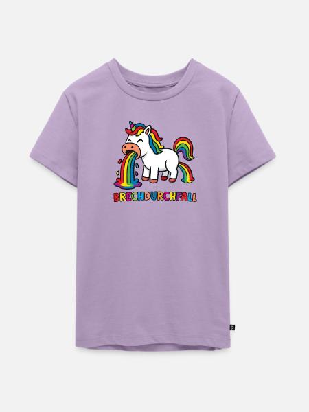 Brechdurchfall - Teenager Premium Bio T-Shirt - Lavendel