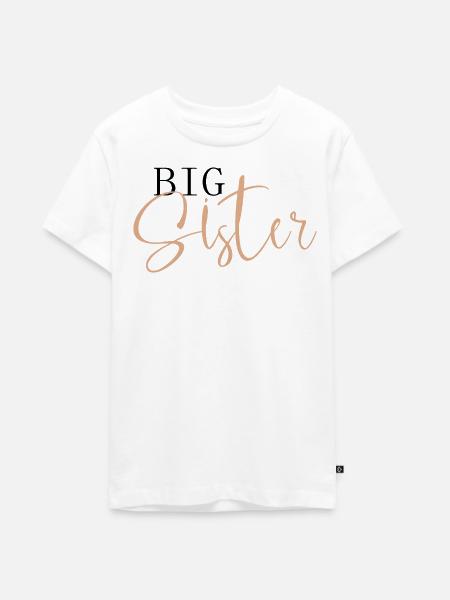 Big Sister - Teenager Premium Bio T-Shirt - Weiß
