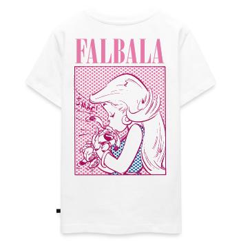 Asterix & Obelix Falbala Küsst Idefix - Teenager Premium Bio T-Shirt - Weiß - Hinten - AI Model Teenager Male light (155cm)
