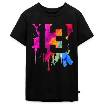 13 JAHRE 13. GEBURTSTAG - Teenager Premium Bio T-Shirt - Schwarz - Vorne - AI Model Teenager Male light (155cm)