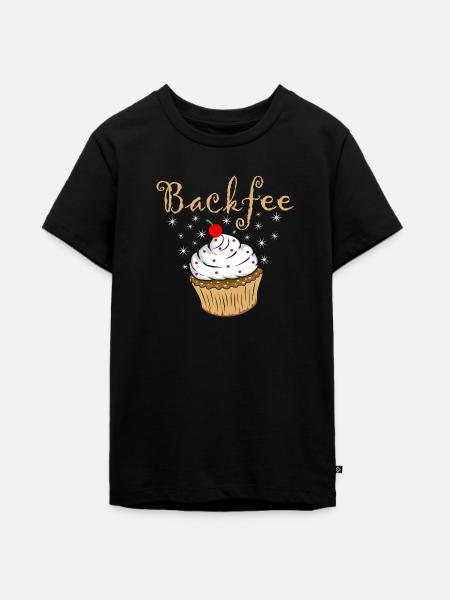 Backfee Backen Bäckerin Konditorin Hobbybäckerin - Teenager Premium Bio T-Shirt - Schwarz
