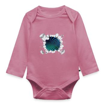 Matrix eddy current breaks out - Organic Longsleeve Baby Bodysuit - mauve - Front