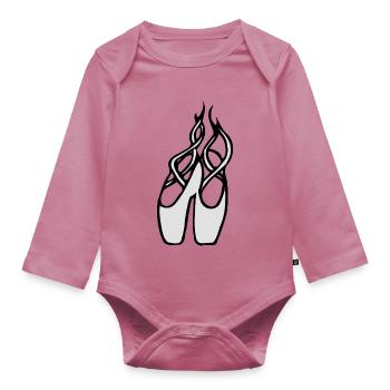 Chaussures de ballet filles Ballet danseurs Comic - Body Bébé bio manches longues - mauve - Devant