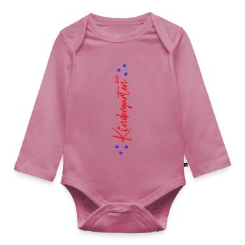 Kindergarten 2023 - Baby Bio-Langarm-Body - Mauve - Vorne