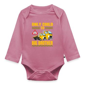 Big Brother Level Load Only Child Level Complete - Baby Bio-Langarm-Body - Mauve - Vorne