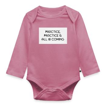 Praxis  - Baby Bio-Langarm-Body - Mauve - Vorne