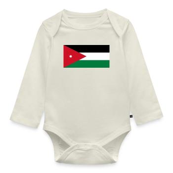 Jordanien - Baby Bio-Langarm-Body - Naturweiß - Vorne