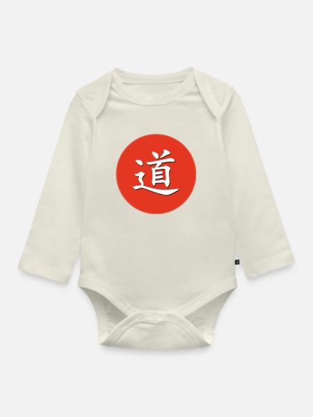 red dao - Baby Bio-Langarm-Body - Naturweiß