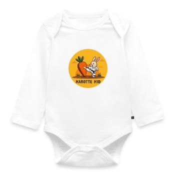 Karotte Kid - Baby Bio-Langarm-Body - Weiß - Vorne